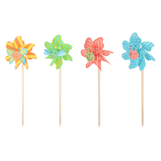 Cheerful Friends Garden Windmills